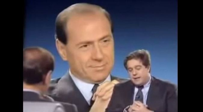 Berlusconi con Gianni Minoli