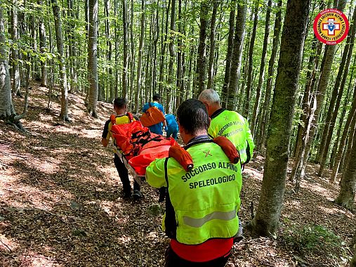 Le operazioni di soccorso ad Abetone Cutigliano